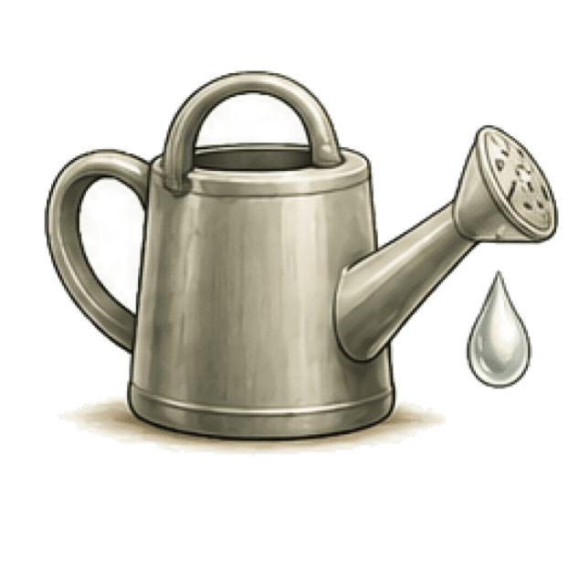 Watering can illustration