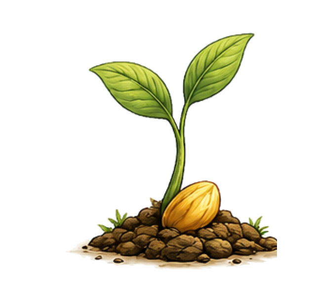 Seedling sprouting from soil